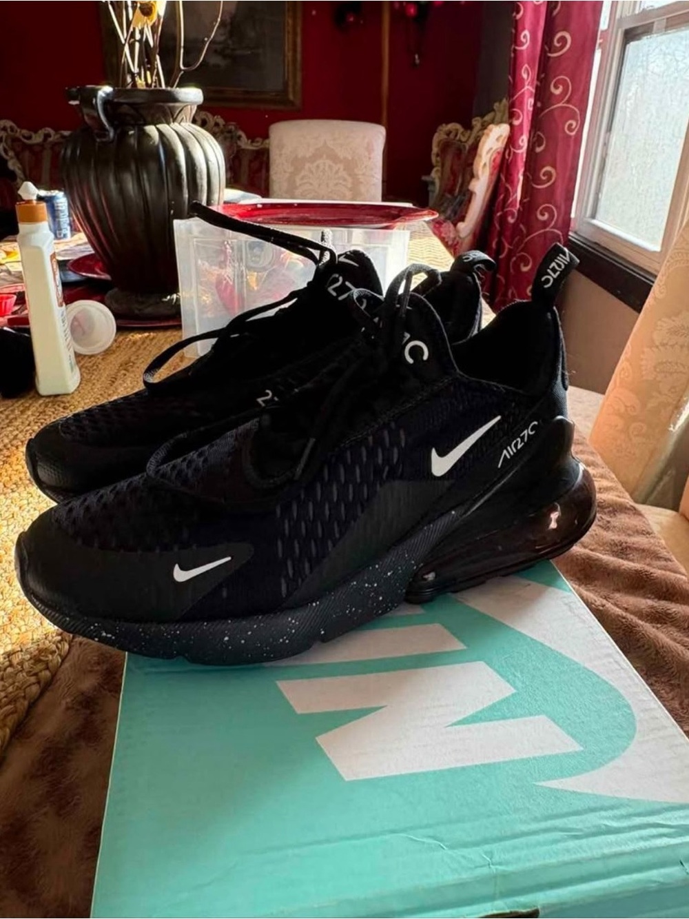 Nike Air Max 270 React men’s Black Athletic Sneakers